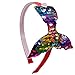 Accesorios para el Cabello Accesorios para el Cabello 4,5 Pulgadas Chicas Reversibles Reversibles Sexonera Diadema Arco Iris Hairband Moda Tocado Moda (Color : 1)