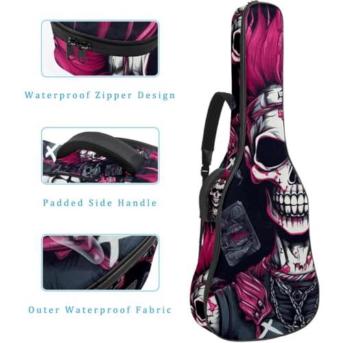 Housse guitare 41 pouces imperméable sac à dos pour guitare folk