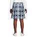 Lands' End School Uniform Girls Plaid Skort Top of Knee 3 Clear Blue Plaid