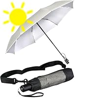 iX-brella City Trekking Sonnen-Regenschirm mit extra langem Stock mit UV- und Hitzeschutz - Silver Coating - Stone – Ansicht 1
