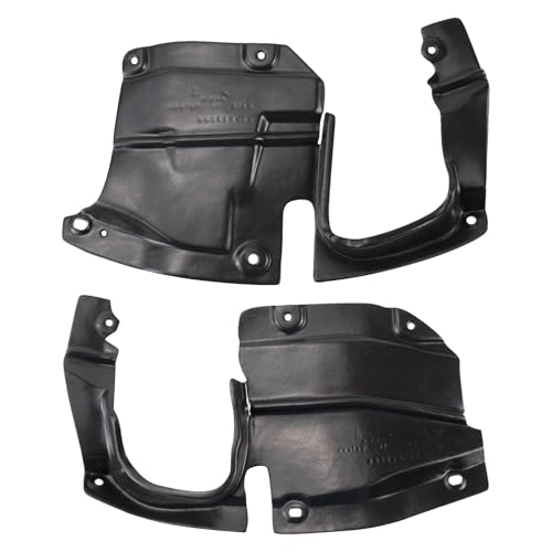 Image of TRQ Front Driver and Passenger Side Inner Fender Liner Set Compatible with 2009-2013 Mazda 6