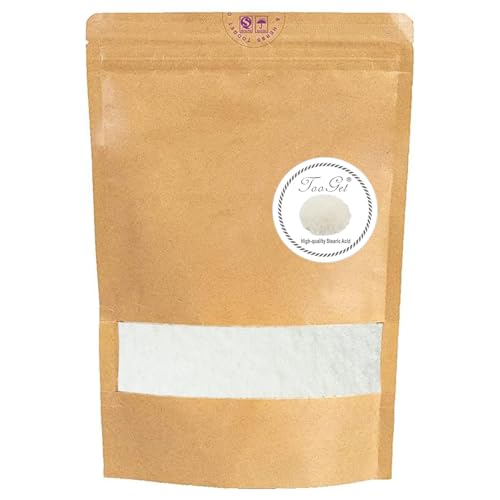 TooGet Stearic Acid Wax Beads 2LB Candle Wax Stearic Acid for Soap Making Candles Cosmetics DIY Skincare Rubber & Plastic Additive Multi-Purpose Natural Compound Raw Material
