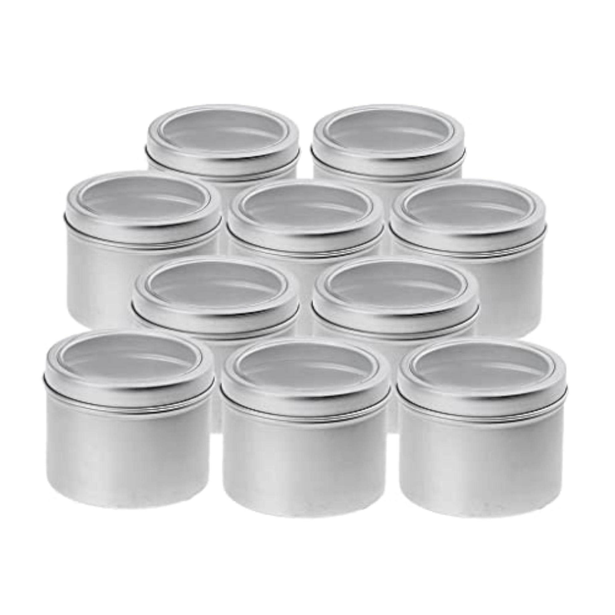 100Ml Aluminium Tin Lip Balm Pot, 10 Pack