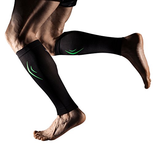 One-Day Sale: Up to 80% Off +MD Calf Compression Sleeves for Men and Women Leg Support Sleeve for Running Sports Pain Relief Black Medium