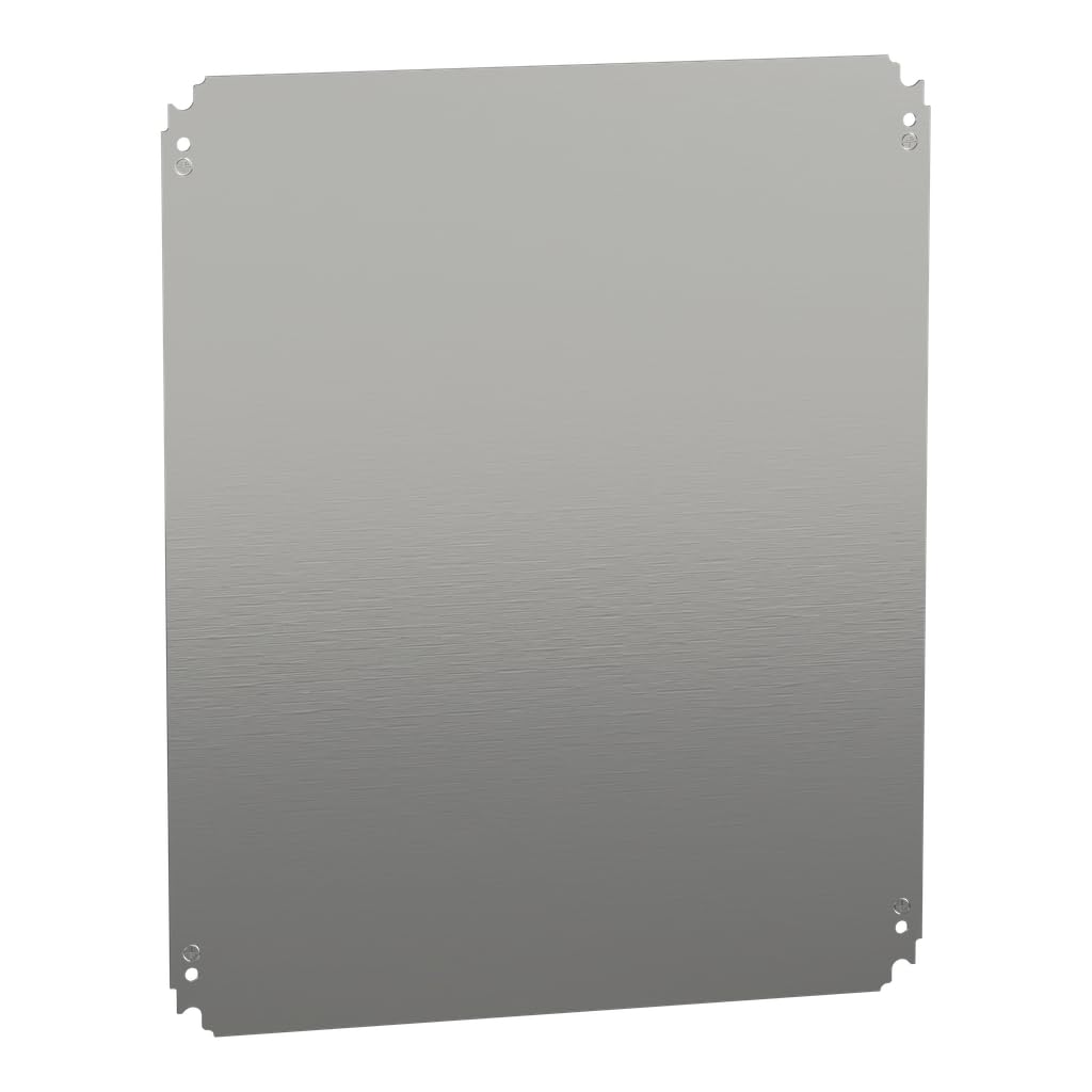 Schneider Electric NSYMM65 Placa de Montaje Ciega, Al 500 x An 600 mm en Chapa de Acero Galvanizado