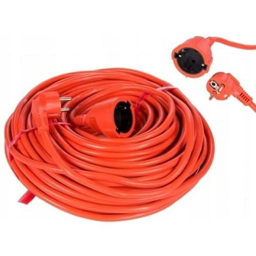 Rallonge Vertex PZO30M câble électrique 30m orange noir pour outillage