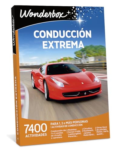 WONDERBOX Regalo -CONDUCCIÓN Extrema- 3.750 experiencias de conducción para Dos Personas