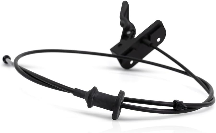 KarParts360 For Chevy Malibu 2006-2012 Hood Release Cable | Black | Plastic/Metal | With Handle | Replacement For 1350916, 25868221