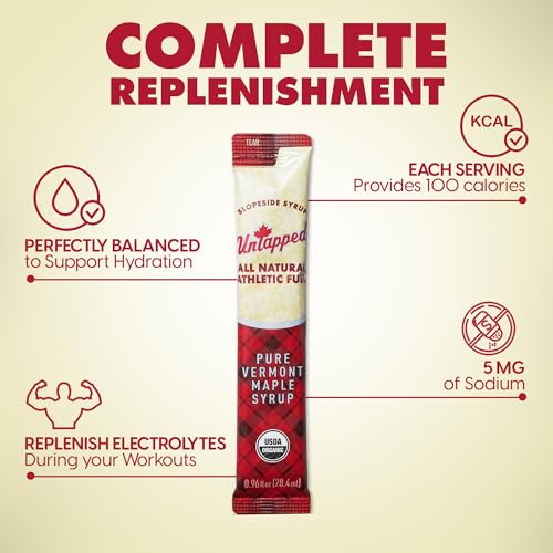 UnTapped Maple Syrup Athletic Fuel Packets: Box of 20