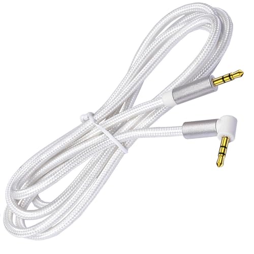 Cable trenzado 3.5mm ángulo recto para audio miniatura 3