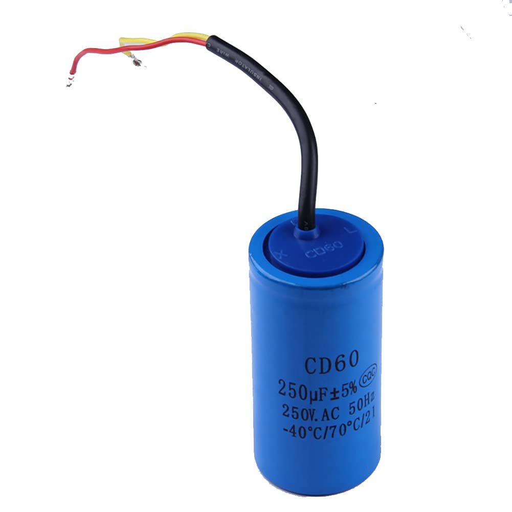 CD60 Capacitor 250uf, AC 250V Motor Start Capacitor Air