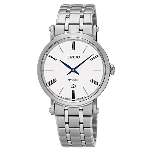 Seiko dam analog kvartsklocka med rostfritt stål armband SXB429P1