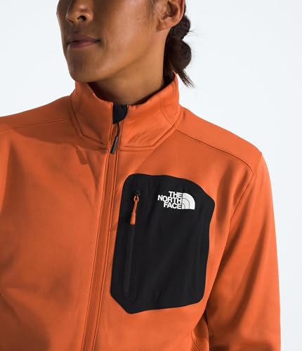 Image of THE NORTH FACE Men's Crest Full Zip Jacket | Water Repellent Fleece Coat, Double Layer Stand Collar & Zip Hand Pockets
