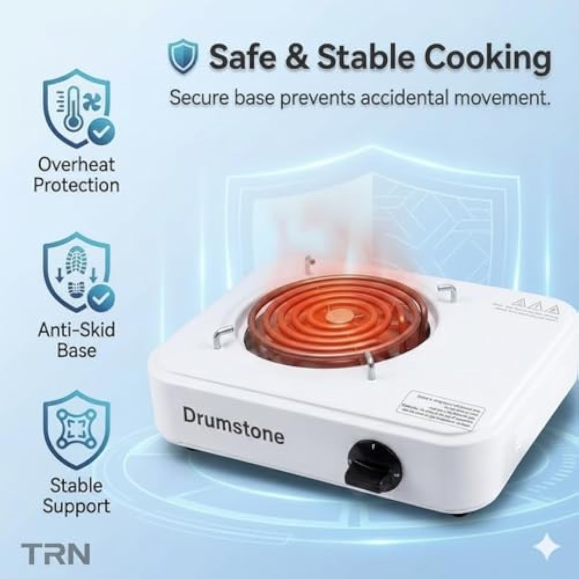 Electric Hot Plate, 2000W Portable Cooking Stove