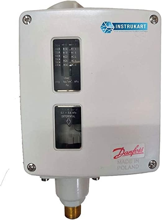 ACE INSTRUMENTSAuto-Air Pressure Switch (Range: -1 to 0 Bar, Power Supply: AC- 400 V, DC- 220 V, Connection Size: 3/8) for Heavy Engineering, Industries & HVAC Model: RT 121 (Pack of 1)