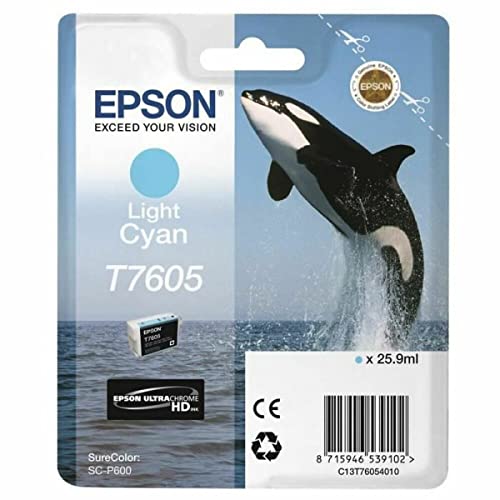 Epson T7605 Cartouche d'encre Cyan Clair