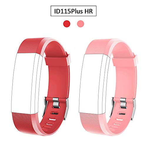 Lintelek Replacement Bands for Fitness Tracker ID115Plus HR, ID115Pro, Interchangeable Adjustable Wristbands Sets