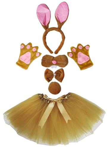 Costume pour femme avec tutu et oreilles de lapin pour soirée déguisée