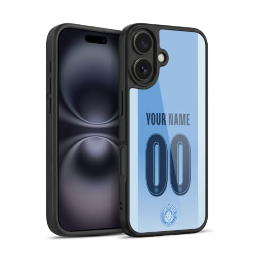 Coque iPhone 16 Manchester City personnalisée protection gel militaire