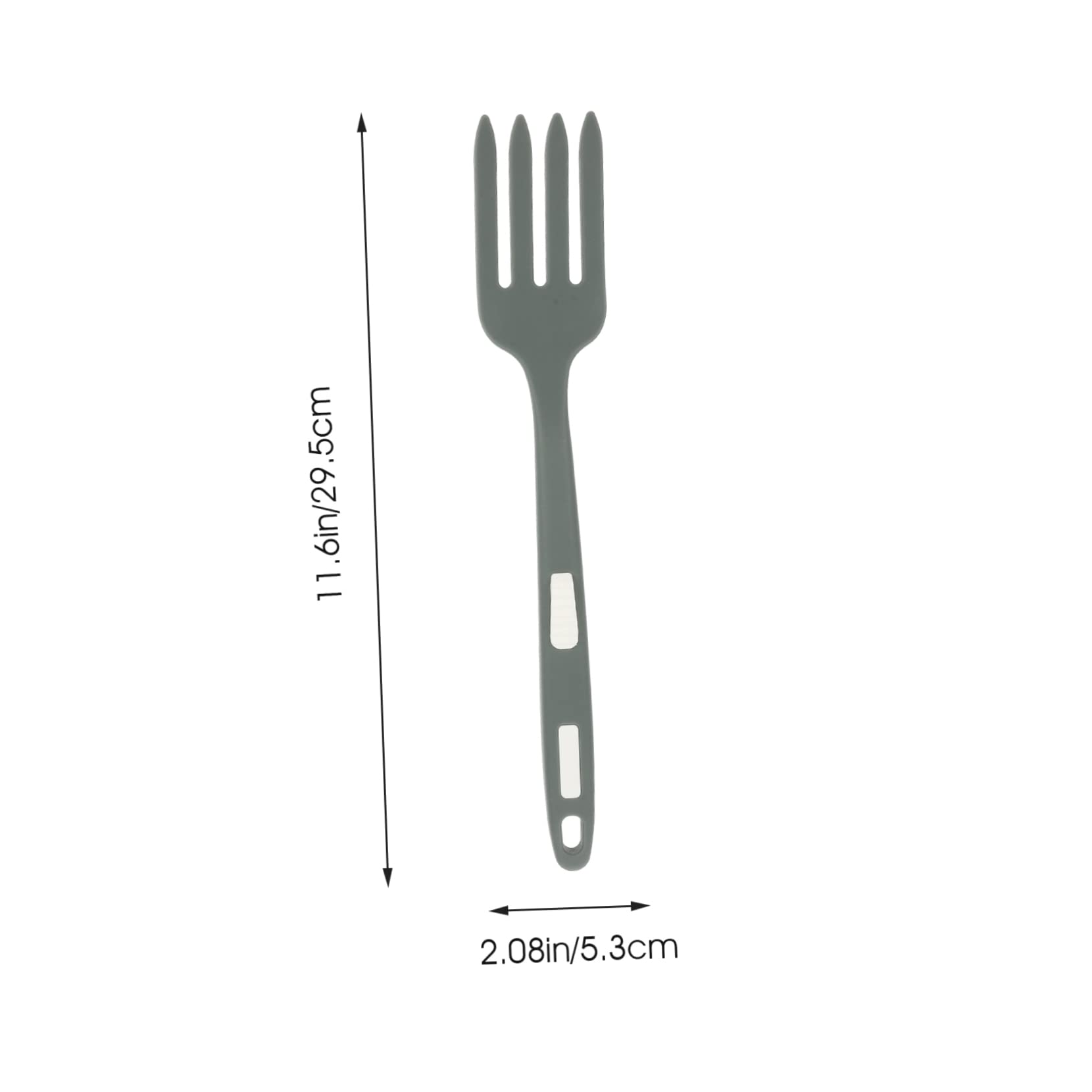 KICHOUSE Ergonomic Silicone Salad Fork Nonstick Pasta Server Utensil for Cooking Fork