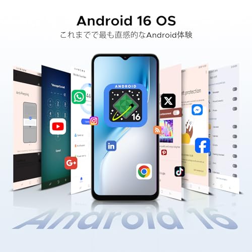 undefined 【最新 Android16 スマホ】 DOOGEE Note56X Pro Android 16 スマホ 6.56 インチ 90Hz HD+大画面 スマートフォン 32GB+128GB 2TB拡張可能 アンドロイド 16 simフリー スマホ本体 6150mAh大容量バッテリー/1300万画素/AIカメラ/指紋認証/顔認証/NFC/GPS/OTG/4G デュアルSIM/1 携帯電話 ブラック の商品画像 5