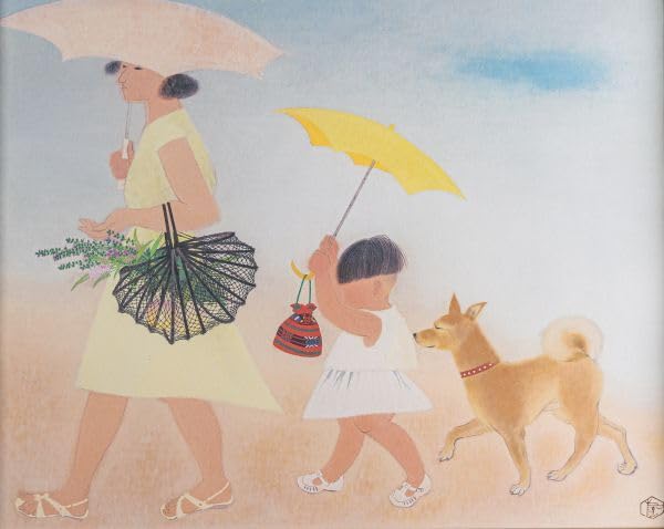 Amazon.co.jp: □ 小倉遊亀|径|シルクスクリーン(顔彩方式複製画)|印有