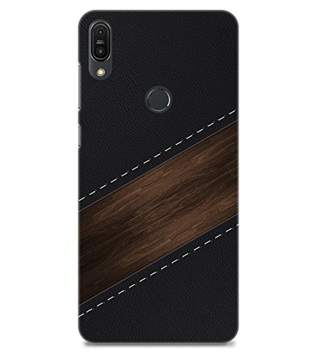 chiraiyaaDesigner Printed Premium Back Cover Case for Asus Zenfone Max Pro M1 (Leather Wood Jeans Stitches)