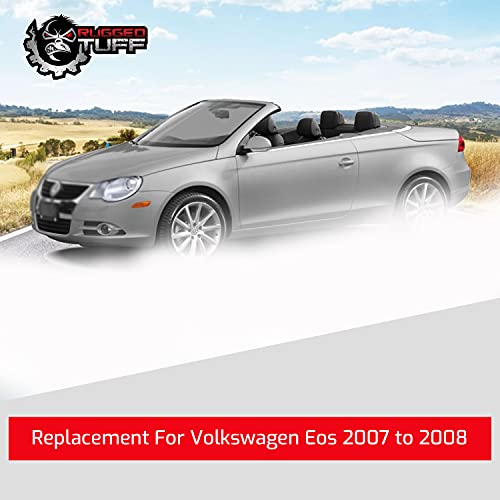 Exactafit 8224L Driver Side Mirror Glass Left Hand Replacement Compatible With Volkswagen Passat Jetta Rabbit Gti Eos R32 Diagonal 7-1/8 Inch #TOP4