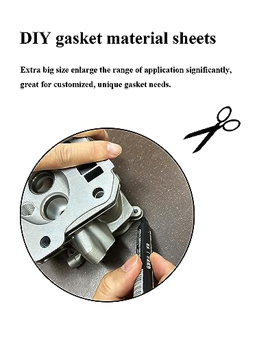 YAMAKATO Gasket Material Cork Rubber Paper Sheet for Gasoline Diesel Oil Small Engine DIY Rebuild Sealing