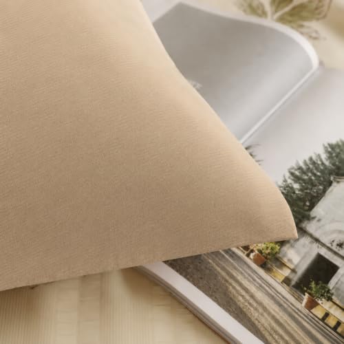 Image of Cortina Cloud Cotton King Size Bedsheet with 2 Pillow Covers | Super Soft, Breathable & Skin-Friendly Bedsheet for Double Bed King Size with Solid Design | (270x250 cm) (Beige, King)