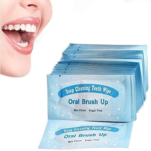 Deep Cleaning Teeth Wipes Finger Brush Teeth Wipes Oral Brush UP (50 PSC)