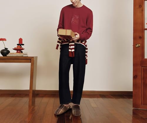 Variante de ONCAI zapatillas de estar por casa hombre Marrón Degradado 47EU