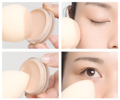 Bundle Monster 4pc Pro Beauty Flawless Makeup Blender Foundation Puff Multi Shape Sponges Applicator