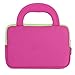 Evecase LeapFrog Epic/LeapPad Platinum/LeapPad Ultra XDI 7'' Kids Tablet Ultra Portable Travel Carrying Neoprene Sleeve Case Bag with Handle & Accessory Pocket - Hot Pink