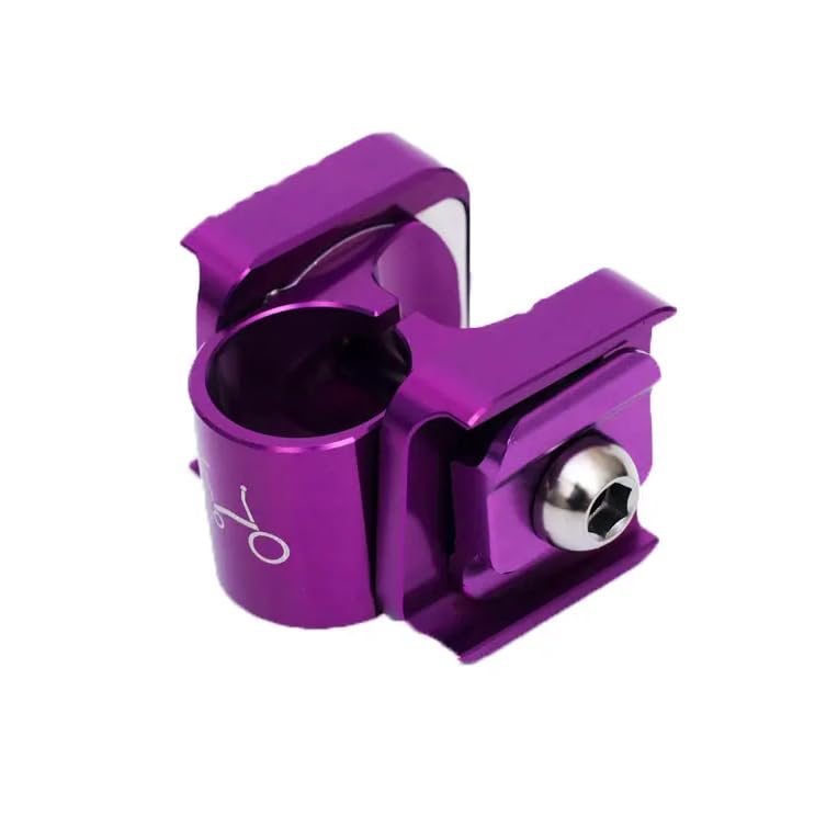 Pentaclip violet collier serrage de selle Brompton assurant un blocage ferme et millimétré