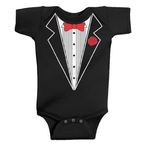 Image of Threadrock Unisex Baby Tuxedo Bodysuit