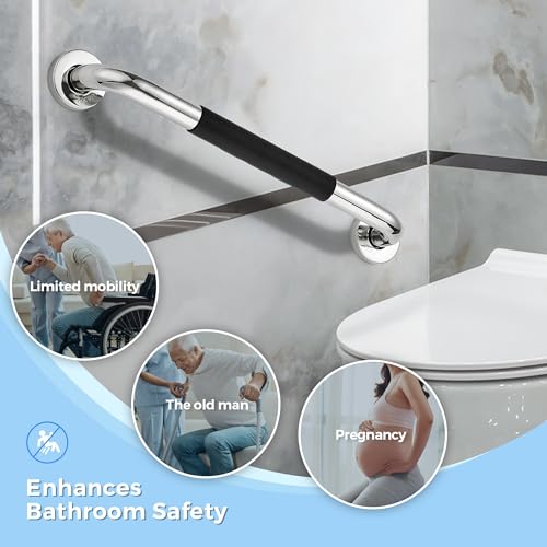 image for Ravinte Hardware Grab Bars for Shower，2 Pack 16 Inch Anti-Slip Showe