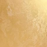 VEELIKE Carta da Parati Oro Strutturato Carta da Parati Adesiva Metallizzata 40 cm x 300 cm Pellicola Adesiva per Mobili Giallo Lusso Decorazioni Parete Cucina Bagno Lavabile Soggiorno Cassetti Armadi