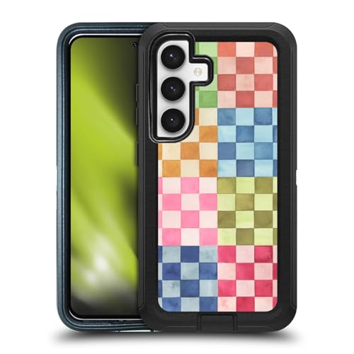 Coque rigide Ninola Carrés Colorés pour Samsung Galaxy S24 5G