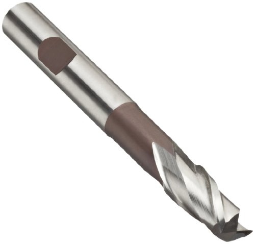 Image of 5110358 High Speed Steel (HSS) Square Nose End Mill, Inch, Long Length, Weldon Shank, Uncoated (Bright) Finish, 30 Degree Helix, 2 Flutes, 6 inch Overall Length, 7 /8 inch Cutting Diameter, 7 /8 inch Shank Diameter