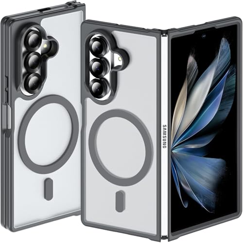 [MagSafe�Ή��E�w��[��] Galaxy Z Fold7 SCG34 SC-56F�P�[�X MagSafe�Ή� HILEGENER Samsung �M�����N�V�[Z�t�H�[���h7 5G �P�[�X �}�O�l�b�g���� ������ �ϏՌ� �ČRMIL�K�i ���ϖh�~ �w��