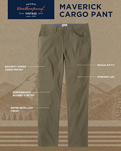 Weatherproof Vintage Cargo Pants For Men - Water Resistant Casual Mens Cargo Pants | Mens Hiking Pants | Regular Fit Casual Cargo Work Pants For Men | Outdoor Men's Cargo Pants| Size 40W X 34L, Olive #TOP1