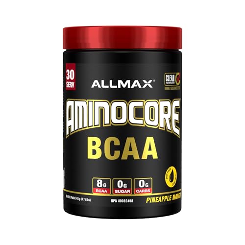 ALLMAX Aminocore 315g BCAA Supplement - 8.18g BCAAs, Boosts Muscle Protein Synthesis, Fat Burning & Metabolism