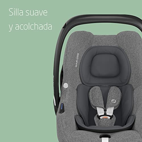 Miniatura 6 de Maxi-Cosi Cabriofix I-Size Silla De Coche Bebé Grupo 0 I-Size, Para Bebés Recién Nacidos Desde 40 Hasta 75 Cm, Con Reductor Acolchado Y Capota, Color Select Grey Gris