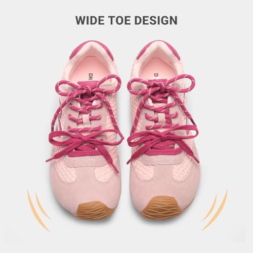 DREAM PAIRS Women's Retro Tennis Fashion Sneakers,Pink,11 - image 5