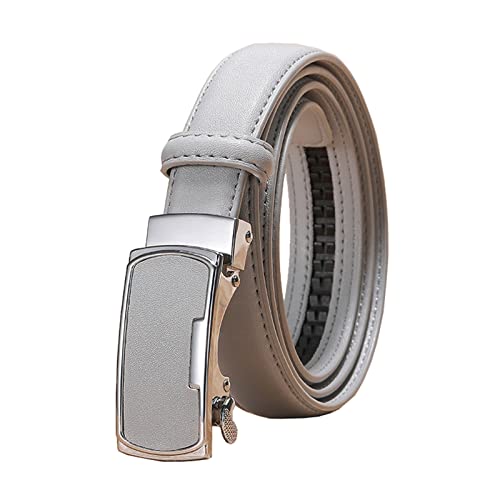 2,3cm de ceinture en cuir de cuir de femme, bande décontractable, ceinture réglable, ceinture automatique, boucle, jeans Accessoires, gris Cover