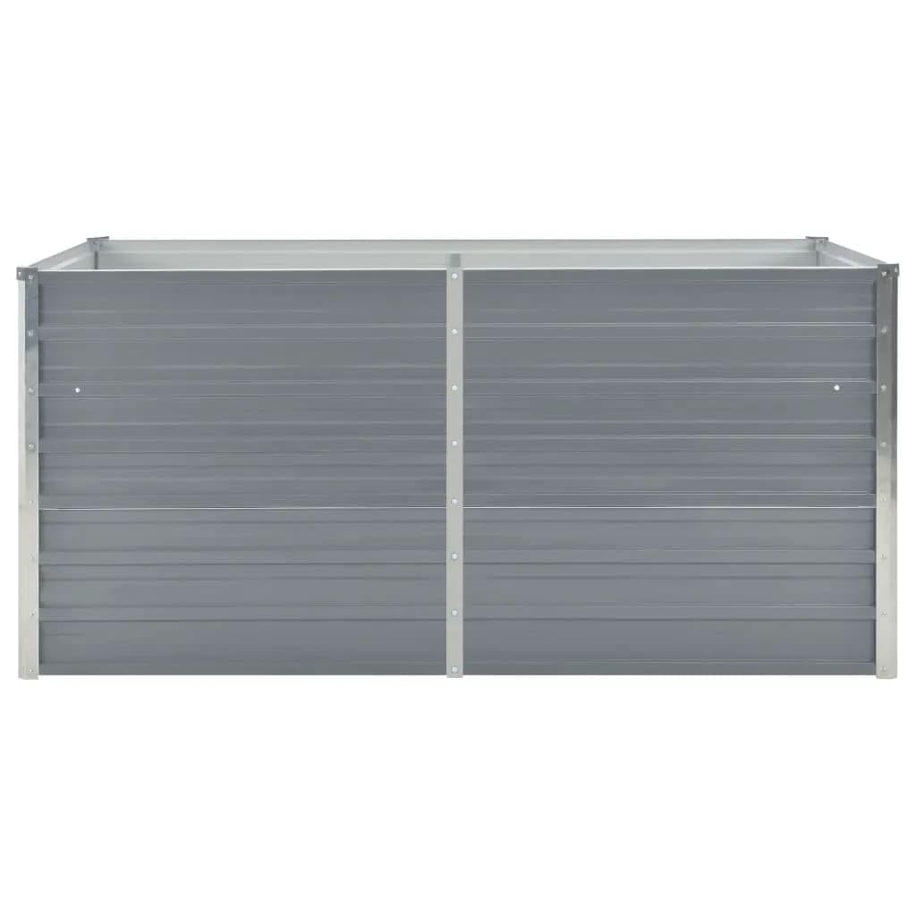 Gartenregal Kräuterbeet Pflanztisch Balkonschrank Hochbeet 160 x 80 x 77 cm Verzinkter Stahl Grau Ideale Lösung für platzsparendes Gärtnern und gesunde Pflanzen