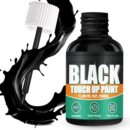 Lubynia Black Touch Up Paint Pen, Multi Surface Appliance Paint Black, 1.69Fl Oz Odorless Door...