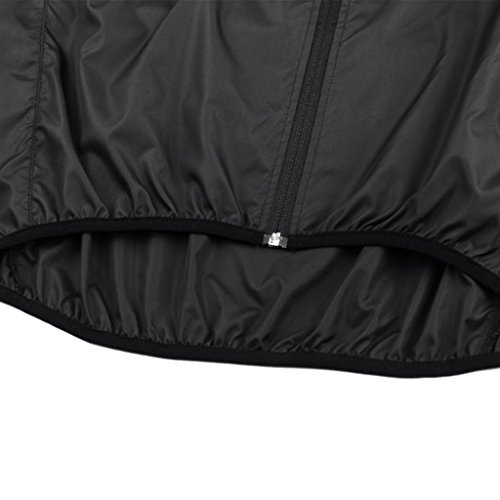 Homyl Black colete de ciclismo refletivo de alta visibilidade para corrida, ciclismo, sem mangas, à