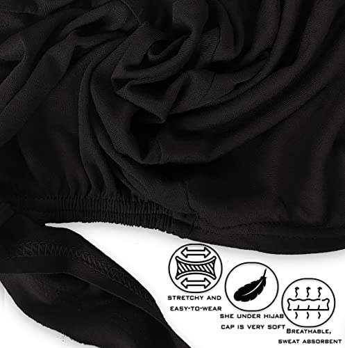 ESERRA Women's Scarf Hat & Hijab Cap - Inner Beanies & Underscarf Turban3